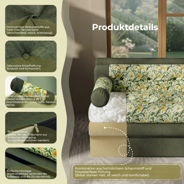 Zweisitzer-Sofa, Produktdetails.