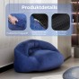 Blauer Pouf/Sessel, Produktdetails.