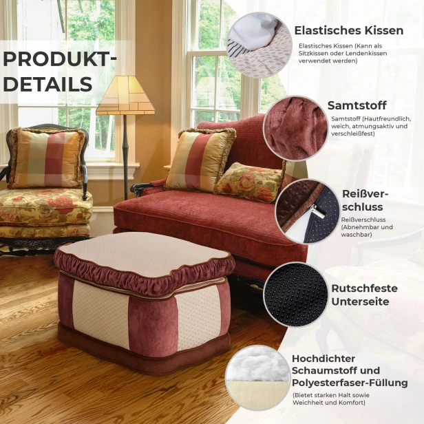 Lounge-Fußhocker, Produktdetails.