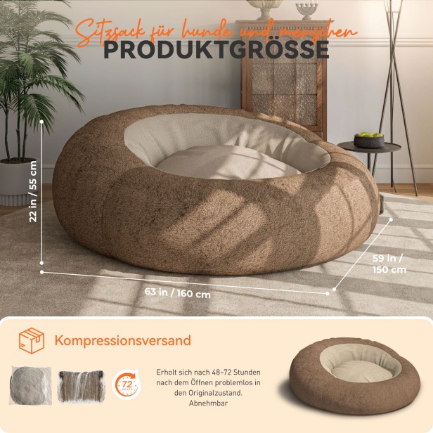 Lounge-Pouf, Produktabmessungen