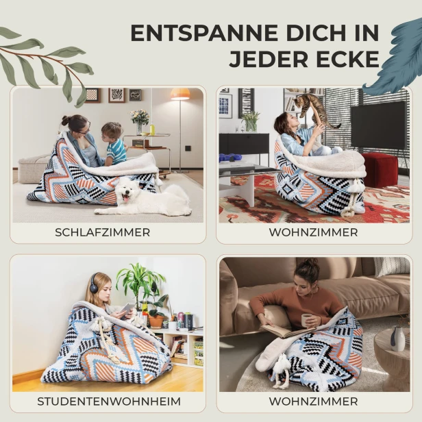 Entspannungskokon, mögliche Anwendungsgebiete.