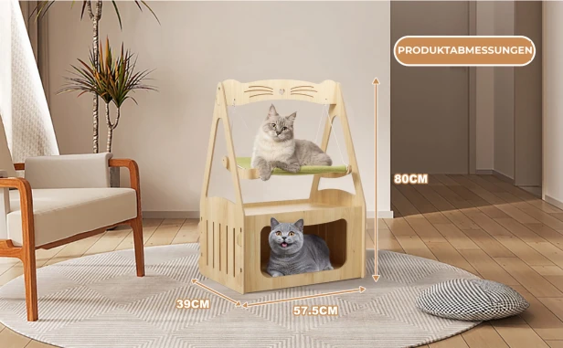 Katzenschaukel, Produktabmessungen