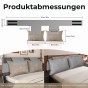 Doppelseitig verstellbares Kissen, Produktabmessungen.