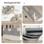 Doppelseitiges, verstellbares Kissen, Montageanleitung.