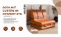 Sofa mit dekorativen Lederriemen, Produktvorteile