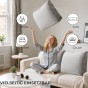 Multifunktionales graues Sofakissen, Einsatzmöglichkeiten.