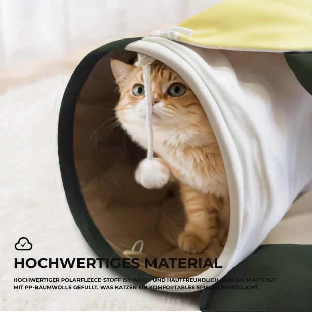 Dreieckiger Katzentunnel, hochwertiges Material.