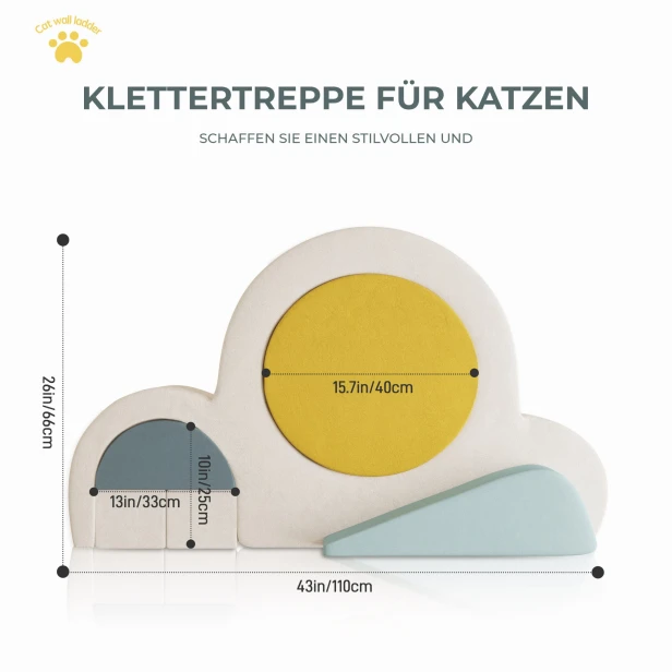 Katzenkletterleiter, Produktabmessungen.