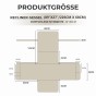 Schutzhülle mit Rückenstützkissen, Produktgröße.