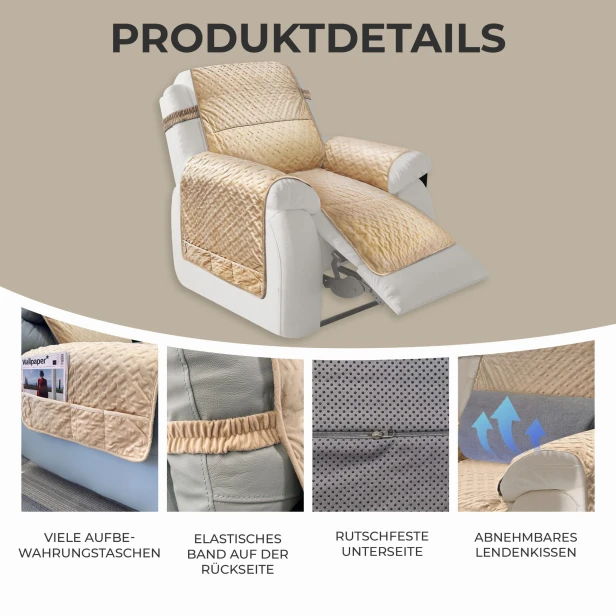 Bezug mit Rückenstützkissen, Produktdetails.