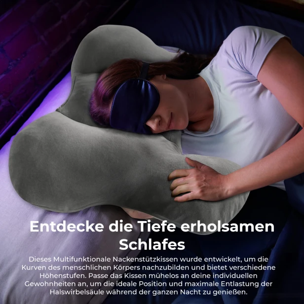 Schmetterlingsförmiges Kissen, für tiefen Schlaf.