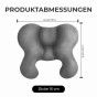Schmetterlingsförmiges Kissen, Produktabmessungen.