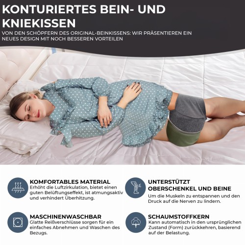 Ergonomisches Knie- und Beinkissen, Produktdetails.