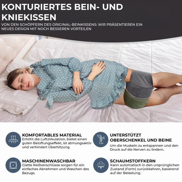 Ergonomisches Knie- und Beinkissen, Produktdetails.