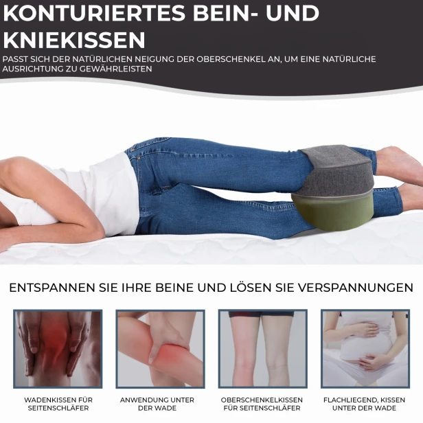 Ergonomisches Knie- und Beinkissen, Produktdetails.