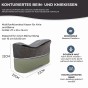 Ergonomisches Knie- und Beinkissen, Produktabmessungen.