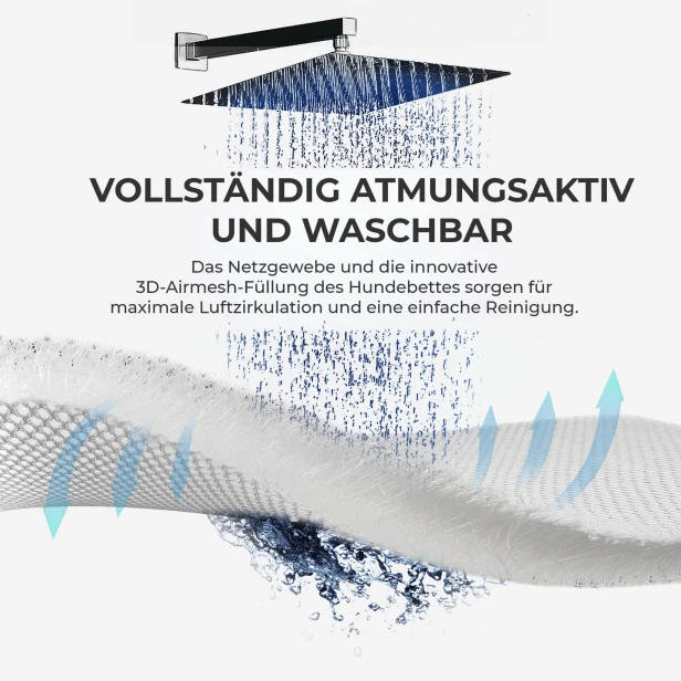 Luftiges Hunde-/Katzenbett für die Couch, Detailansicht des Materials.