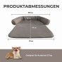 Luftiges Hunde-/Katzenbett für die Couch, Produktabmessungen.