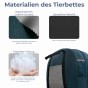 Tragbares Reise-Haustierbett, Materialdetails.
