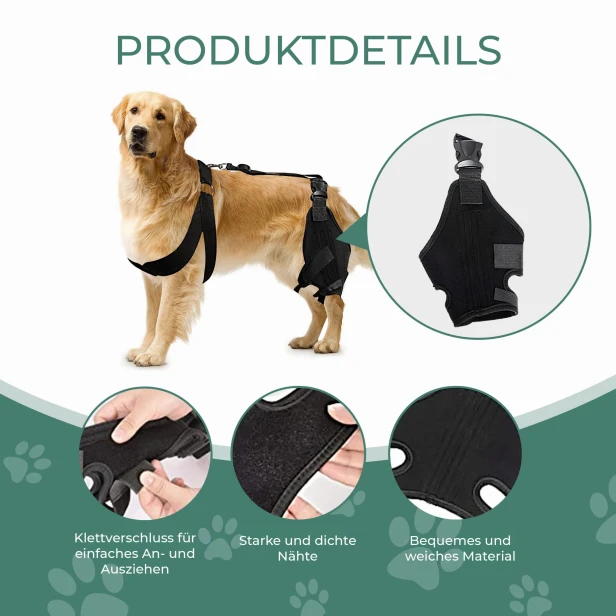 Stabilizator kolana dla psa, szczegóły produktu.