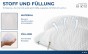 Ergonomisches Stützkissen, Material und Füllung.