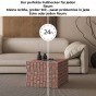Moderner Fußhocker, Pouf. Zeit, die endgültige Form zu erreichen.