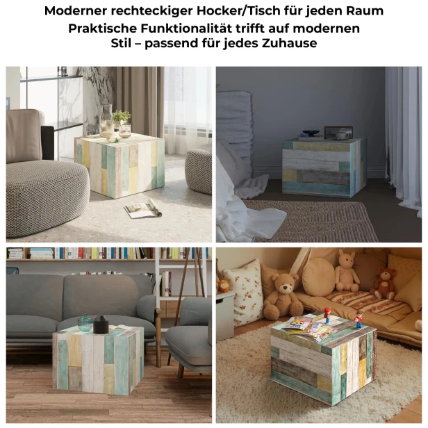 Moderner Fußhocker, Hocker. Hausarrangement.