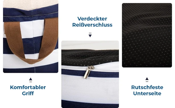 Pouf mit Behälter (Aufbewahrung), Produktdetails.
