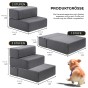 2-in-1-Klapptreppe für Haustiere mit Ruhebereich, Produktabmessungen
