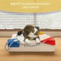 Ein multifunktionales, modulares Bett für Hunde und Katzen. Ausgestattet mit interaktiven Zerrspielelementen.