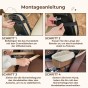 Einfache Schritt-für-Schritt-Anleitung zur Installation eines Hundesitzes/-betts auf der Mittelkonsole Ihres Autos.