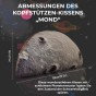 Abmessungen des Mond-Kopfstützkissens 100x70cm Großes 3D-Planetenkissen.