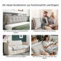 Rechteckiges Rückenstützkissen – Beige Baumwolle. Vielfältige Gestaltungsmöglichkeiten, hohe Funktionalität und Eleganz.