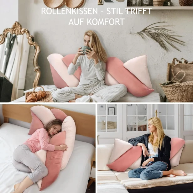3 Personen benutzen das Blush Pillow.