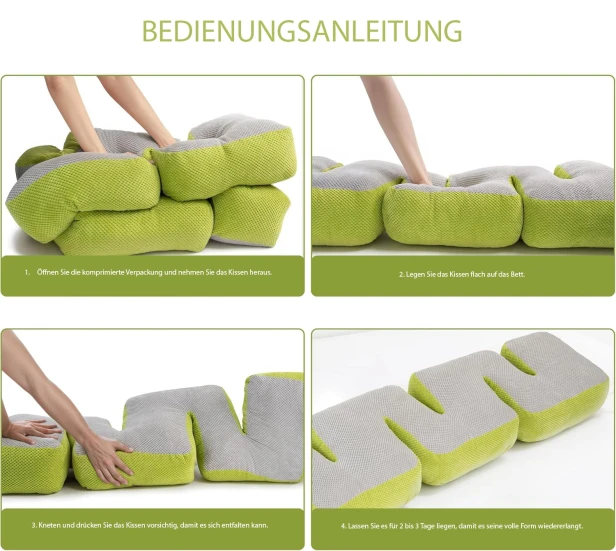 Rückenlehne für die Kopfstütze "Snake", Gebrauchsanweisung.