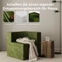 Die Sesselanordnung „Velvet Hug“ im Wohnzimmer ist perfekt für Paare.
