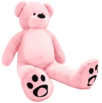 Klassischer Teddybär – Rosa, 180 cm