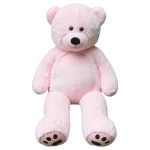 Klassischer Teddybär – Rosa, 90 cm