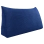 Großes Lesekissen aus Cord, marineblau.
