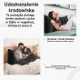 Großes Lesekissen aus Cord – Schwarz. Umweltverbesserung.