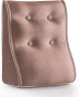Modulares ergonomisches Leinenkissen – Rosa – Gesteppte Lendenwirbelstütze.